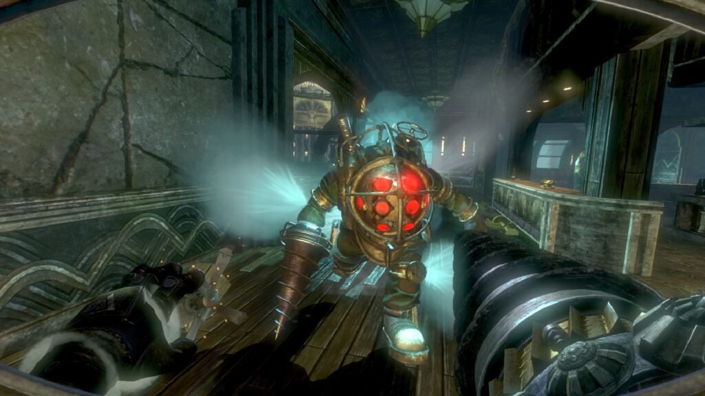 Gameplay Big Daddy. BioShock 2 Remastered