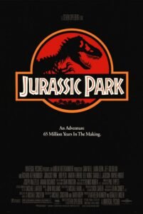 Jurassic Park 1 logo on poster