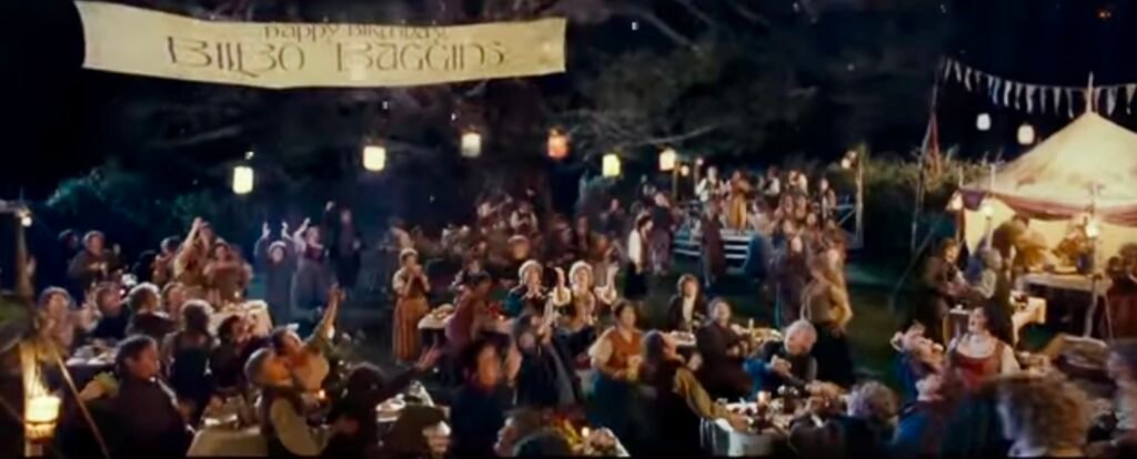 Bilbo Bagins Birthday Party in the Lord of the Rings