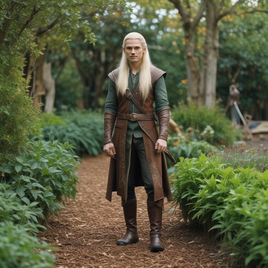 Legolas costume for garden cinema night