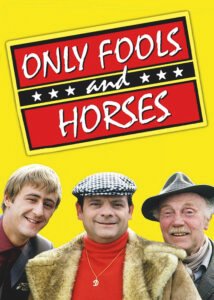 Artwork. Only Fools and Horses, cast below standing logo, for quiz