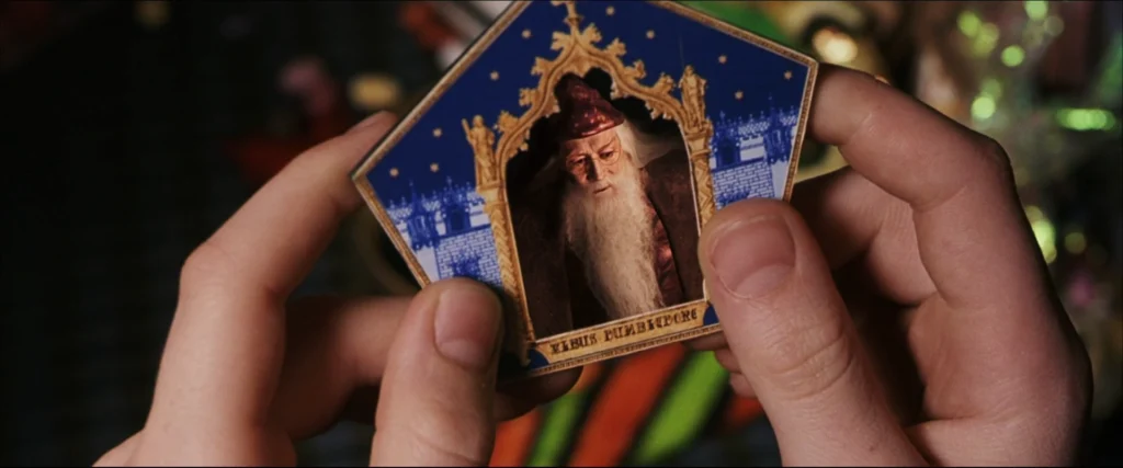 Chocolate Frog Card in Harry Potter film