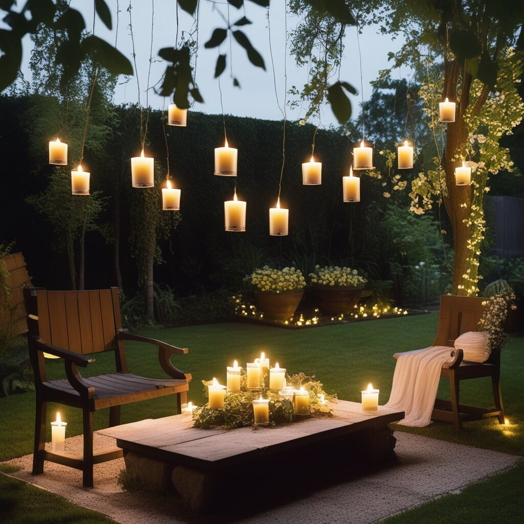 Floating Candles, for Harry Potter themed garden cinema night