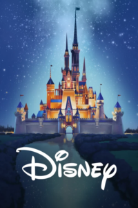 Poster of Disney castle with logo at bottom