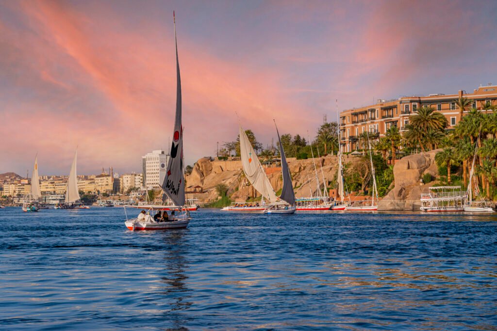 nubian building on the nile river